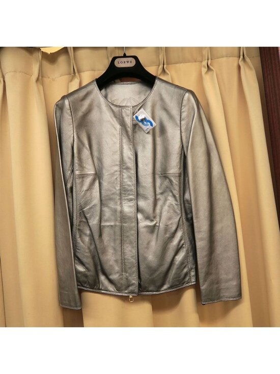Loewe Jackets & Blazers - Loewe Leather Jacket Gray 38